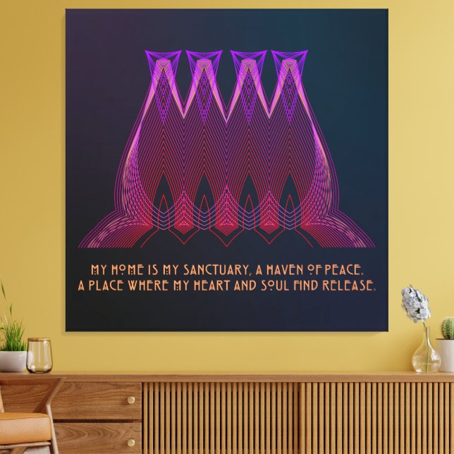 A Haven of Peace and Mind Canvas Print (Insitu(LivingRoom))