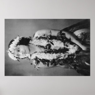 A Hawaiian Hula Dancer PhotographHawaii Poster