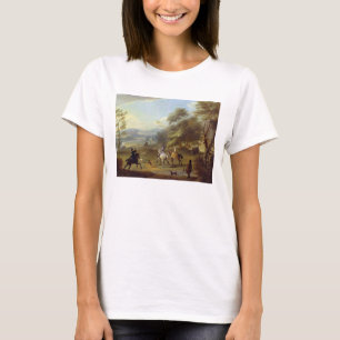 A Hawking Party, c.1690 (oil on canvas) T-Shirt