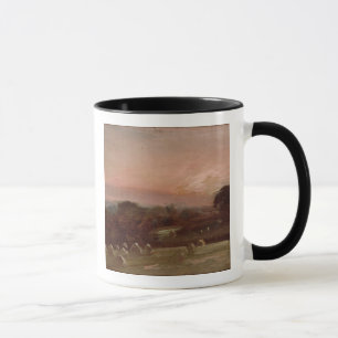 A Hayfield near East Bergholt at Sunset Mug