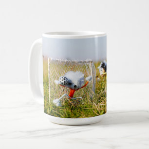 A Header on goal of a football – Glossy poster Coffee Mug