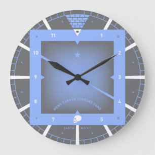 A Healthy Mind in a Healthy Body Large Clock