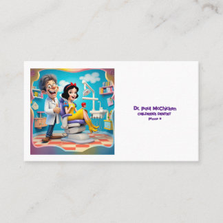 " A HEALTHY SMILE IS THE FAIREST OF THEM ALL " BUSINESS CARD