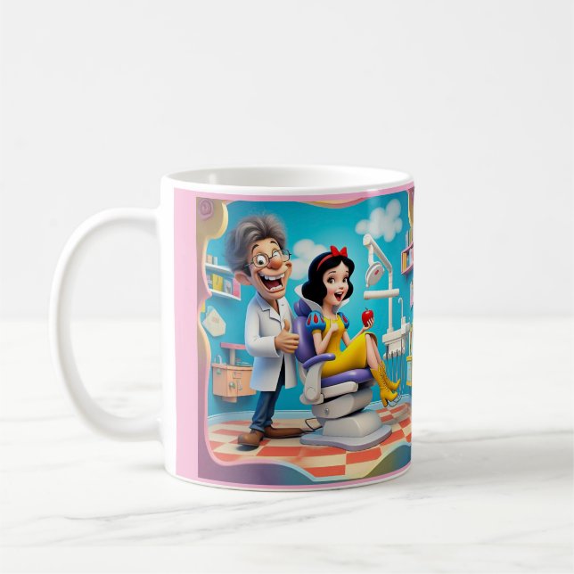 " A HEALTHY SMILE IS THE FAIREST OF THEM ALL " COFFEE MUG (Left)