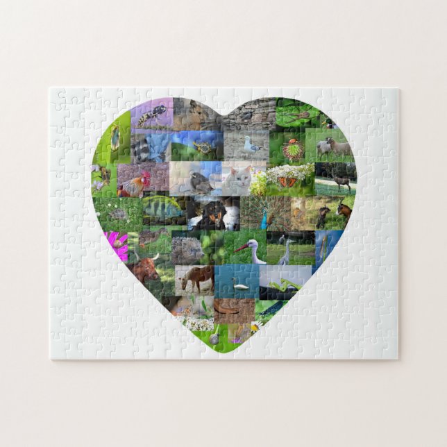 A heart for animals jigsaw puzzle (Horizontal)