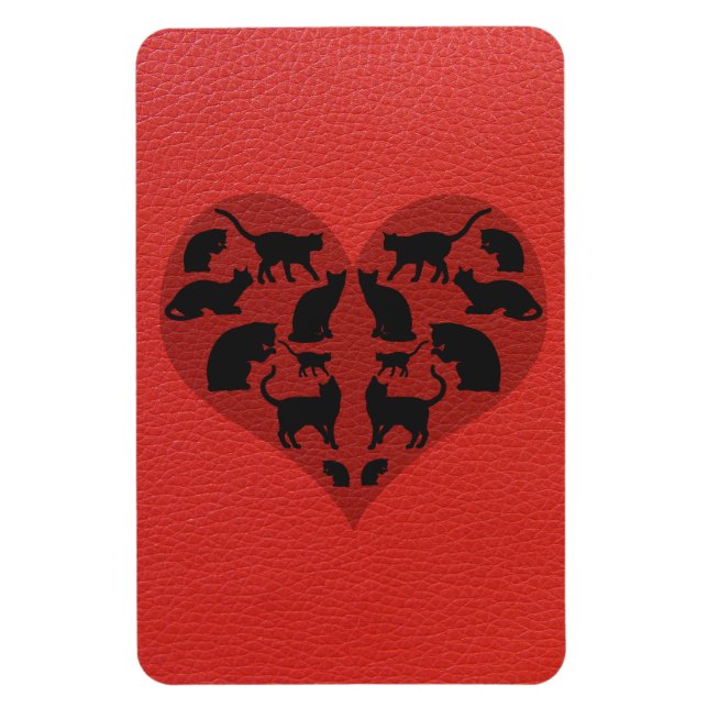 A Heart For Cats Magnet (Vertical)