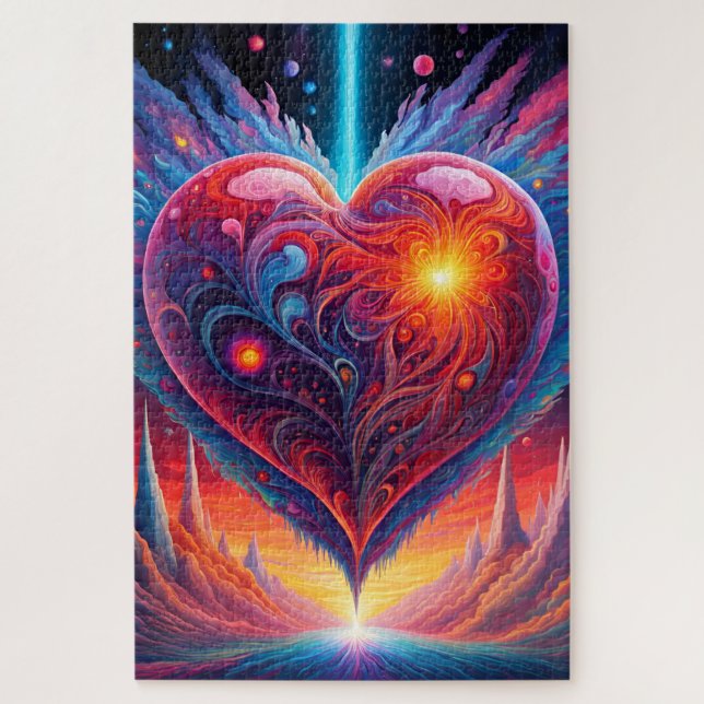 A heart in action jigsaw puzzle (Vertical)