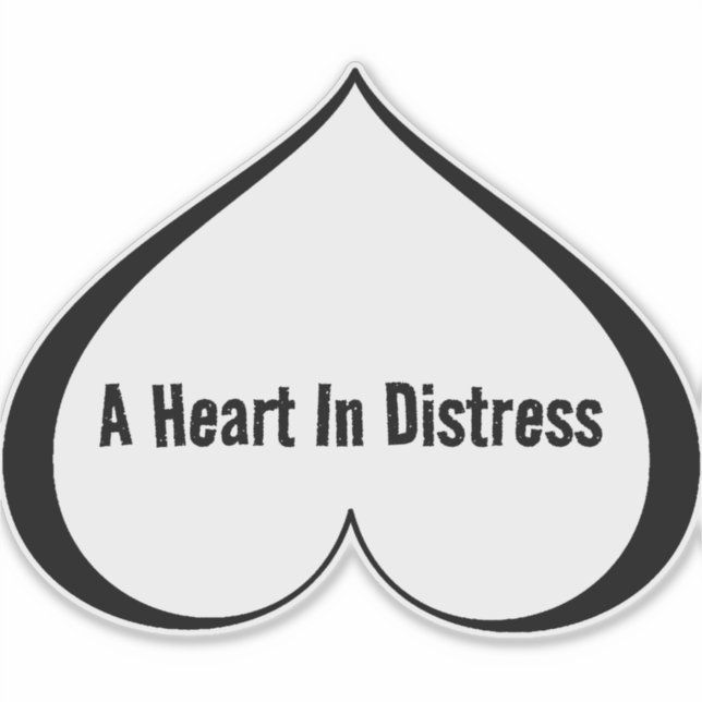 A HEART IN DISTRESS Blk (Front)