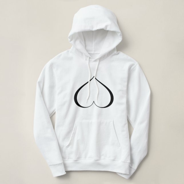 A HEART IN DISTRESS Blk Hoodie (Design Front)