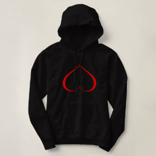 A HEART IN DISTRESS Red Hoodie