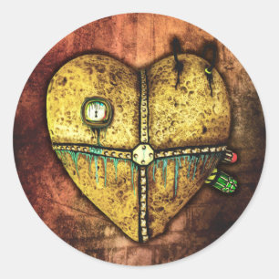 A Heart Less Broken Gothic Art Stickers