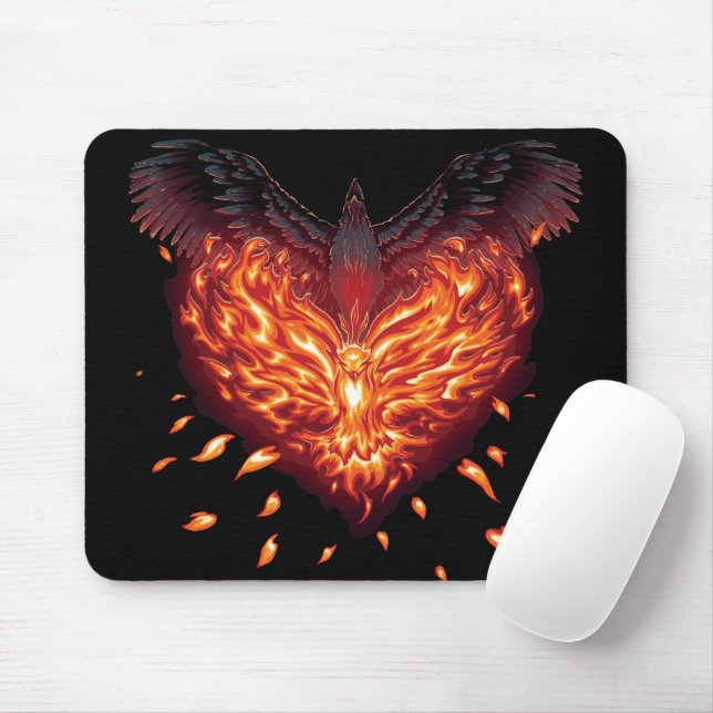 A Heart Reborn Mouse Mat (With Mouse)