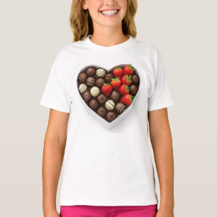 A heart-shaped box filled with gourmet chocolates  T-Shirt