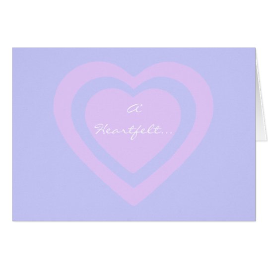 A Heartfelt Thank You Greeting Card