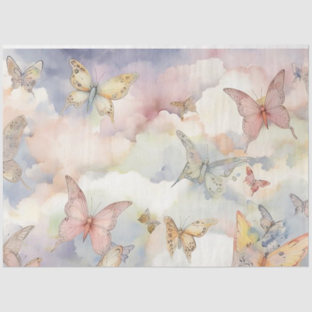 A Heavenly Butterfly Series Design 10 Tissue Paper (Front)