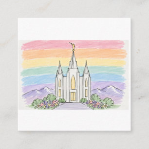 A Heavenly Place of Peace Beautiful LDS Temple U Enclosure Card