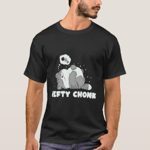 A Hefty Chonk Lazy Chonk Cat  Meme Design T-Shirt