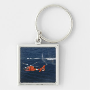 A helicopter crew trains key ring