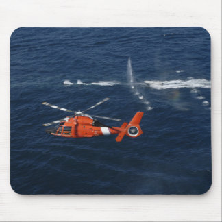 A helicopter crew trains mouse mat