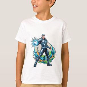 A hero unleashing a powerful energy wave T-Shirt