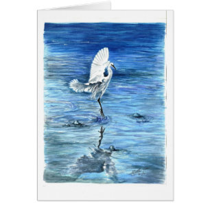 A heron landing
