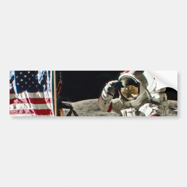 A Hero's Salute From Apollo 17 Bumper Sticker (Front)