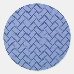 A Herringbone Pattern 4 Classic Round Sticker