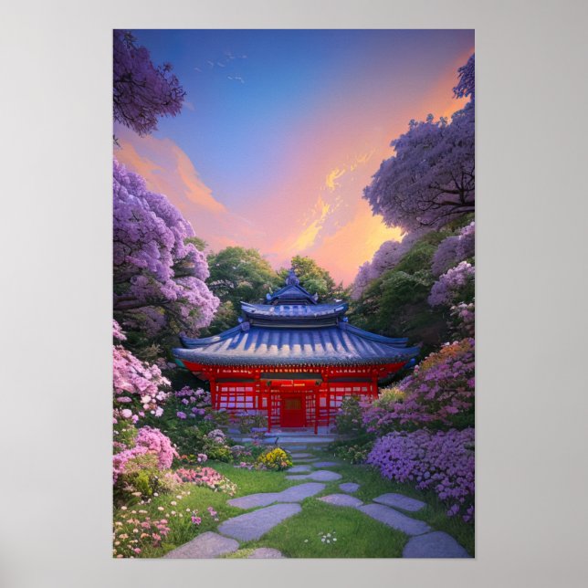  A Hidden Gem in the Serene Garden Poster (Front)