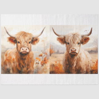 A Highland Cow Design Collection 3 Tissue Paper
