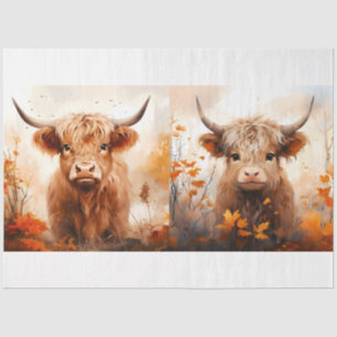A Highland Cow Design Collection 4 Tissue Paper