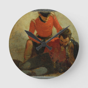 A Highlander, Black Watch attending a General of H Round Clock