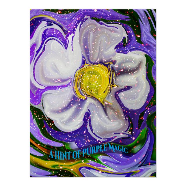 A hint of purple Magic - Flower power Poster (Front)