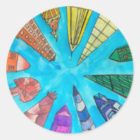 A Hint of Z "Rainbow City" sticker