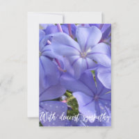 A Hint of Z "With dearest sympathy" card
