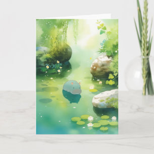 A Hippo Oasis of Calm Card