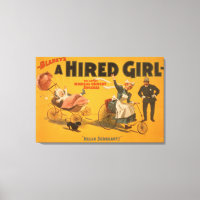 "A Hired Girl" Comedy Success Theatre Poster