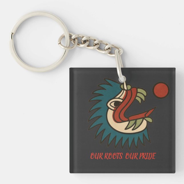 A HISPANIC CREATURE BORN OF CULTURE & TRADITION KEY RING (Front)
