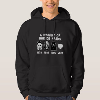 A History of Horror Masks Funny Halloween & Movie Hoodie