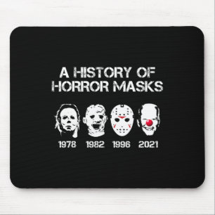 A History Of Horror Masks Halloween Fun Costume An Mouse Mat