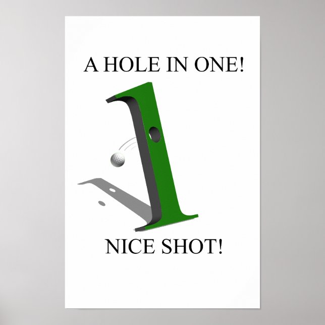 A Hole In One Golf Ball Poster (Front)