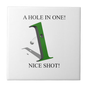 A Hole In One Golf Ball Tile