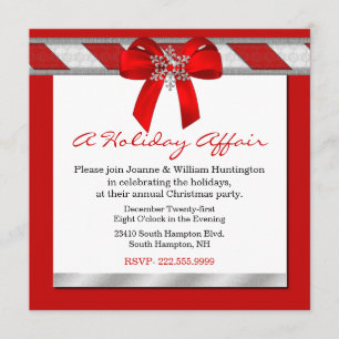 A Holiday Affair Christmas Party Invitation
