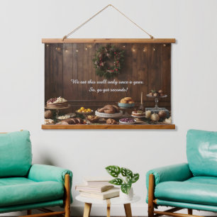 A Holiday Feast That's Twice as Nice Hanging Tapestry