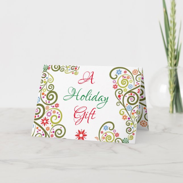 A Holiday Gift Card! Card (Front)