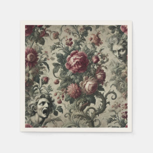 🌹 A Hollow Inheritance – Gothic Victorian Napkin