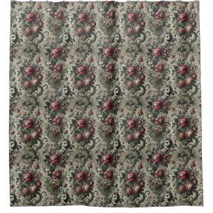 🌹 A Hollow Inheritance – Gothic Victorian Shower Curtain