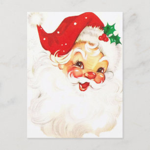 A Holly, Jolly Apple-Cheeked Santa Claus, Part 1 Postcard
