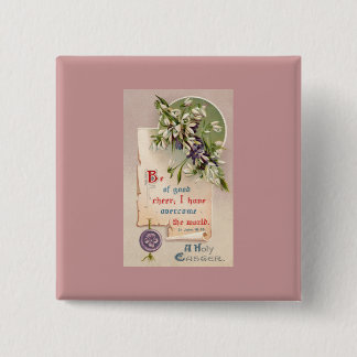 A Holy Easter Vintage Christian 15 Cm Square Badge