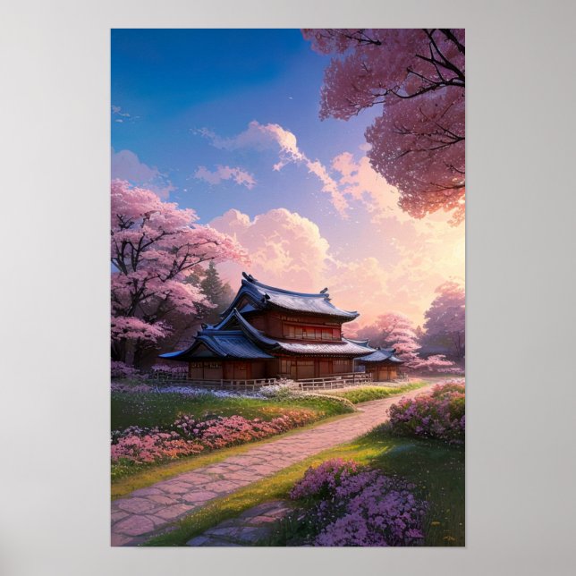 A Home Among the Blossoms Poster (Front)