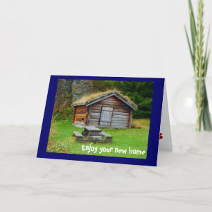 A home in the mountains card